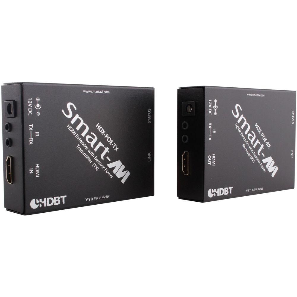 Smart-AVI HDX-POES HDMI, IR, and Power Extender over Single Cat-5e 6 Cable