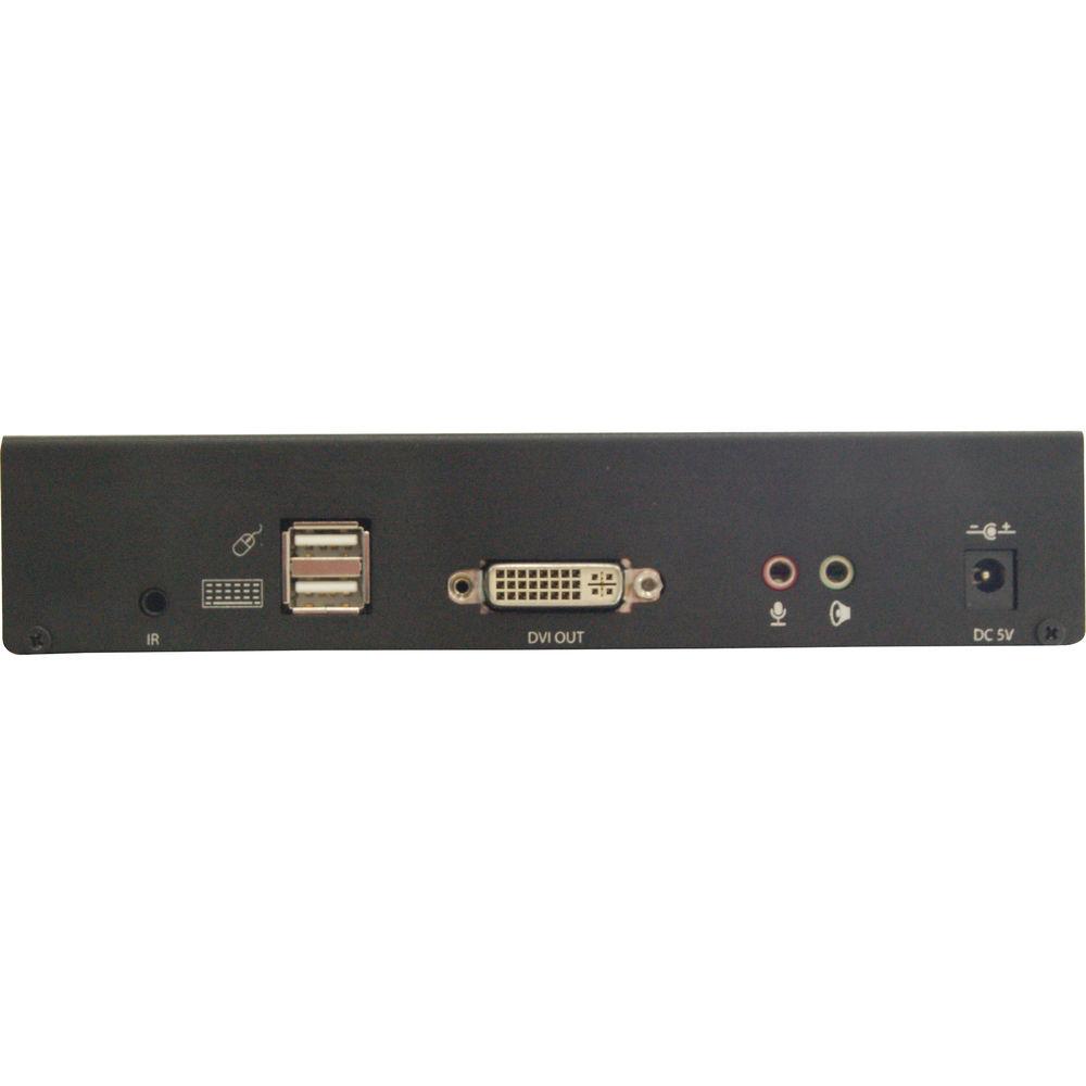 Smart-AVI KLX-RX500 Chainable DVI VGA KVM Receiver with Power Supply