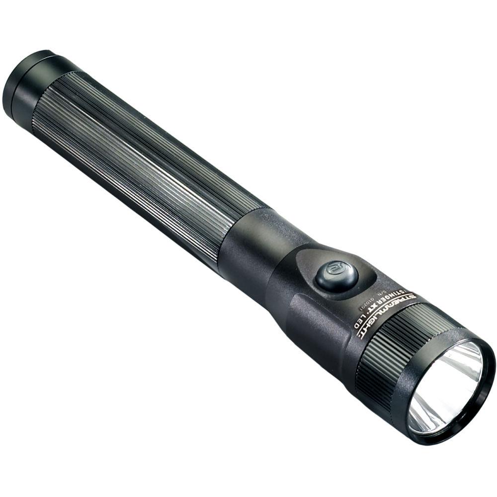 Streamlight Stinger DS Rechargeable LED Flashlight with Two 120 100 VAC 12 VDC Smart Chargers