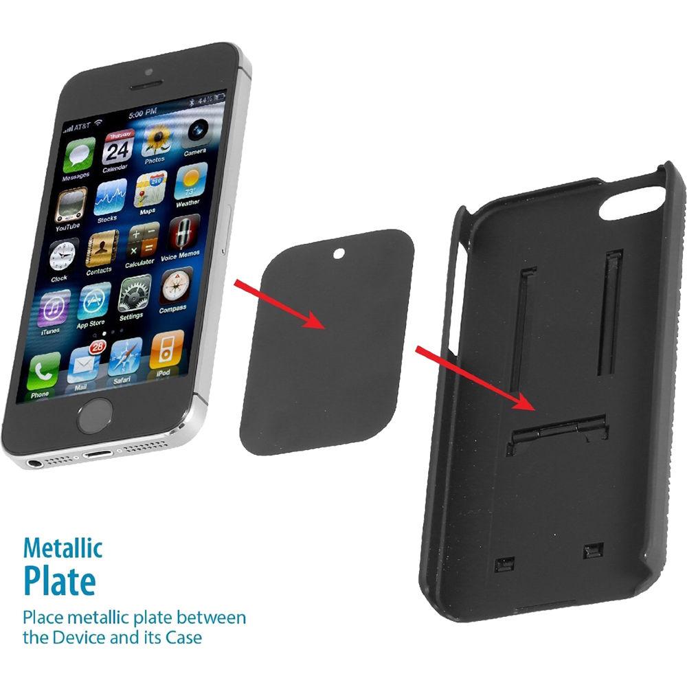 WizGear Universal Stick-On Adhesive Magnet Dash Mount for Smartphones