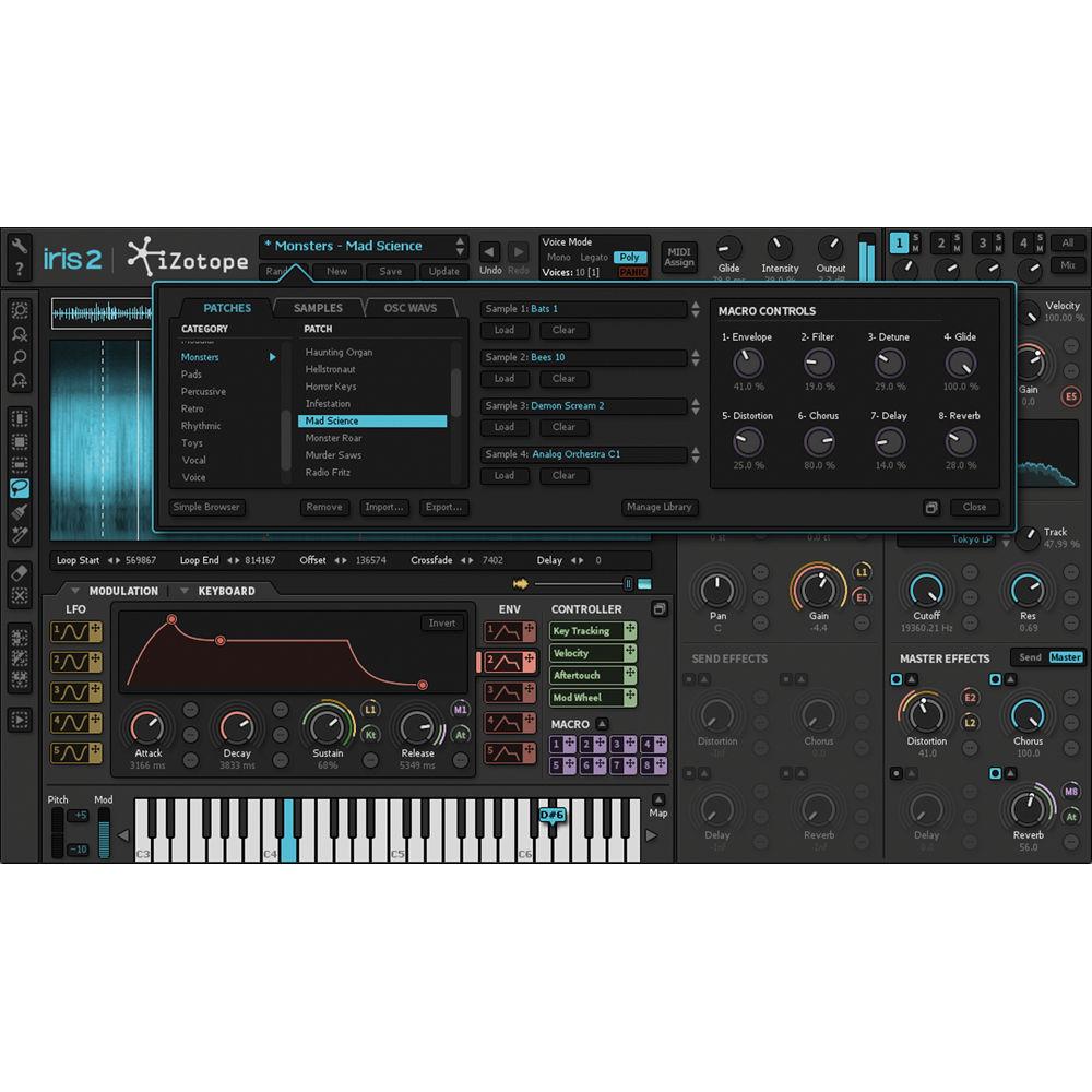 iZotope Iris 2 Upgrade - Sample-Based Virtual Synthesizer