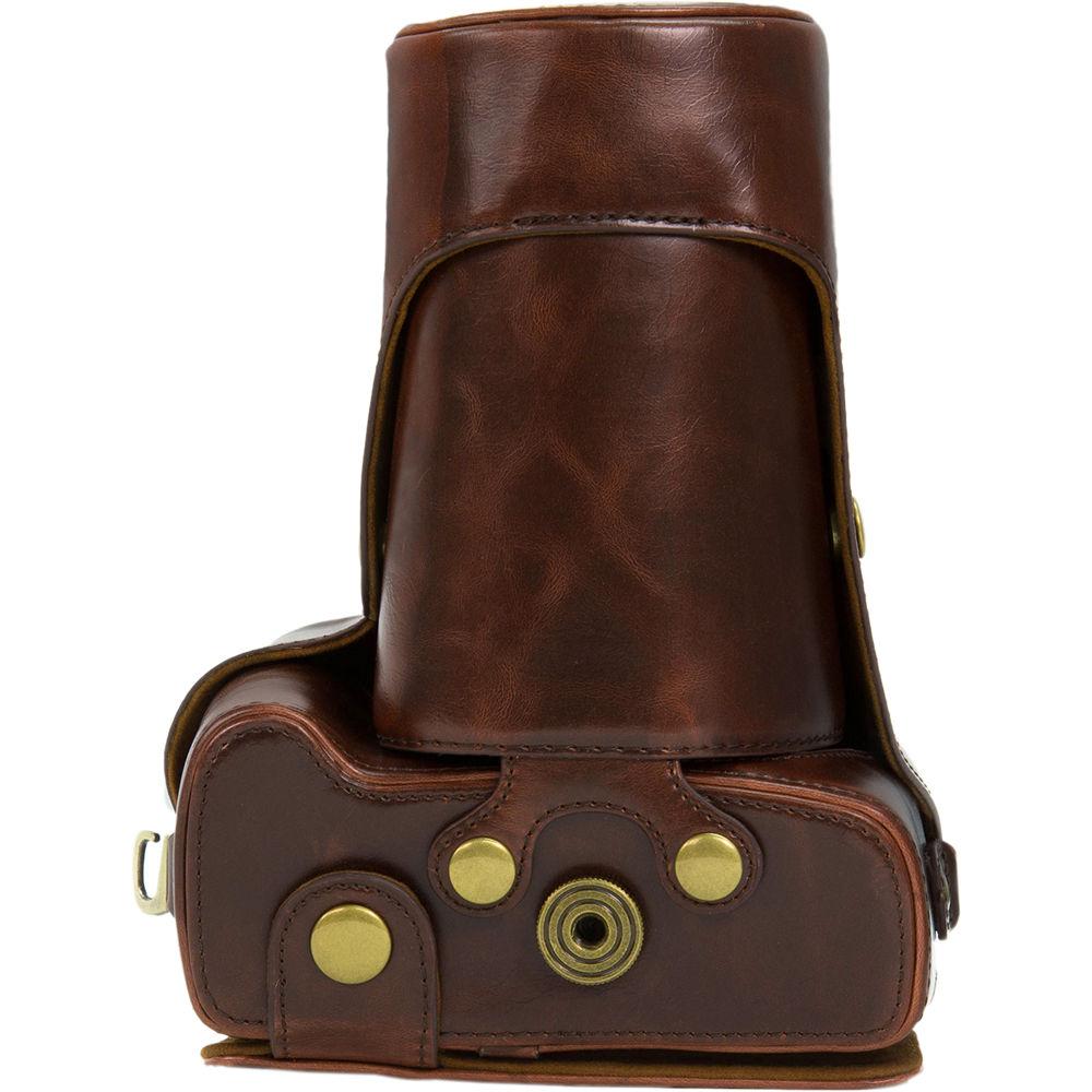 MegaGear Ever Ready PU Leather Case for Canon T6, T5i, T4i with 18-55, 18-135mm Lens