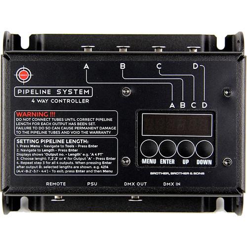 BB&S Lighting 4-Way Controller with DMX for Pipeline Raw Pipes