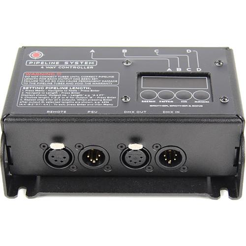 BB&S Lighting 4-Way Controller with DMX for Pipeline Raw Pipes