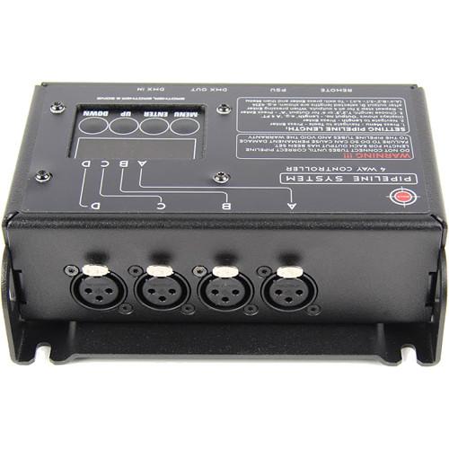 BB&S Lighting 4-Way Controller with DMX for Pipeline Raw Pipes