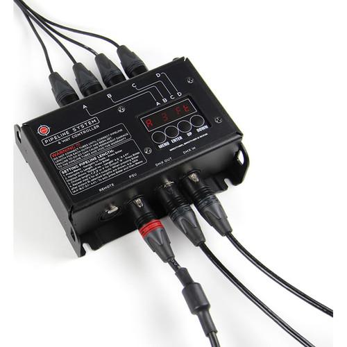 BB&S Lighting 4-Way Controller with DMX for Pipeline Raw Pipes