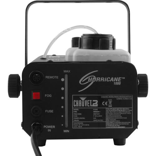 CHAUVET DJ Hurricane 1000 Fog Machine with Manual and Wireless Remote Control