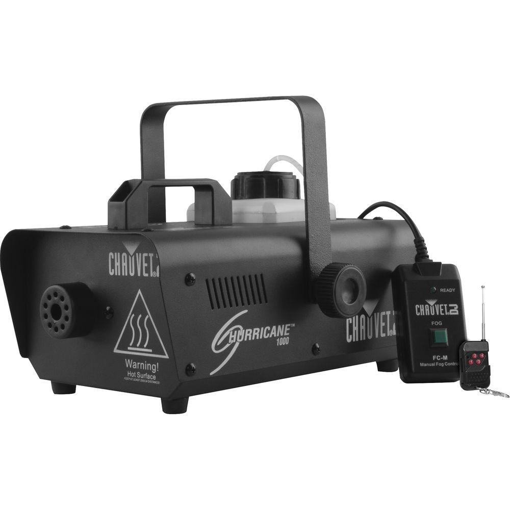 CHAUVET DJ Hurricane 1000 Fog Machine with Manual and Wireless Remote Control