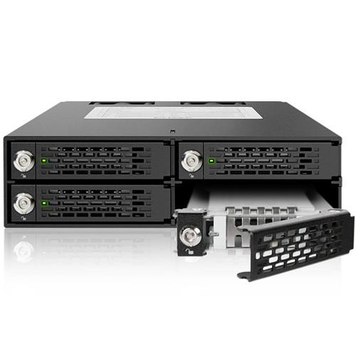 Icy Dock ToughArmor 4-Bay 2.5" SATA SAS HDD & SDD Backplane Cage with Locking Trays for 5.25" Bay