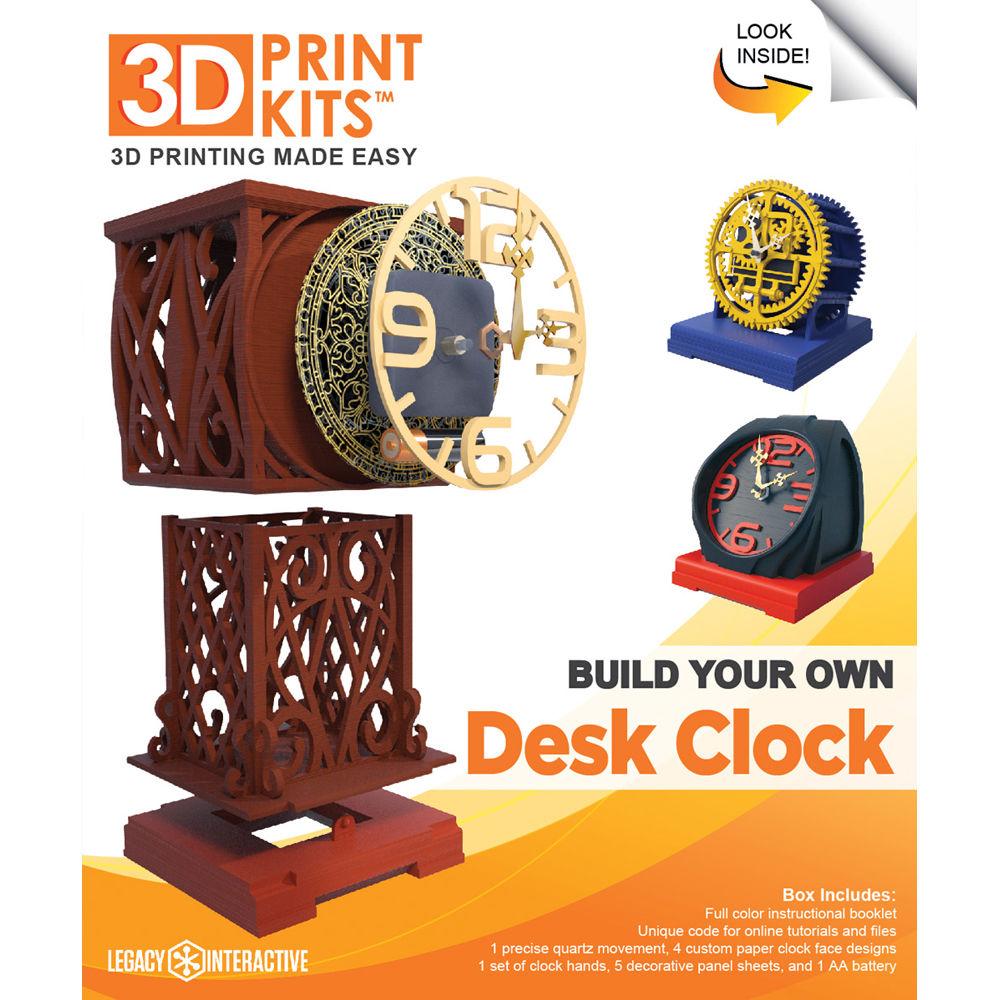Legacy Interactive 3D Print Kits: Build Your Own Desk Clock, Legacy, Interactive, 3D, Print, Kits:, Build, Your, Own, Desk, Clock