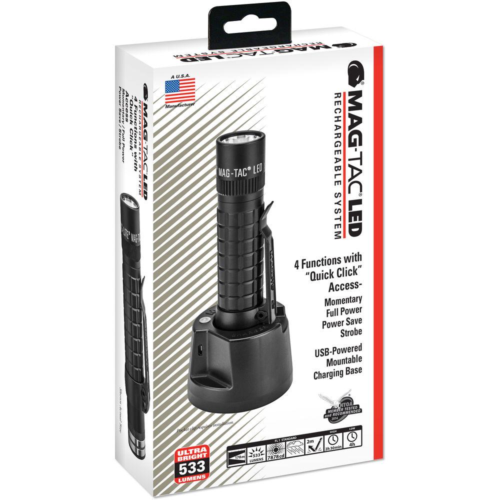 Maglite Mag-TAC LED Rechargeable Flashlight