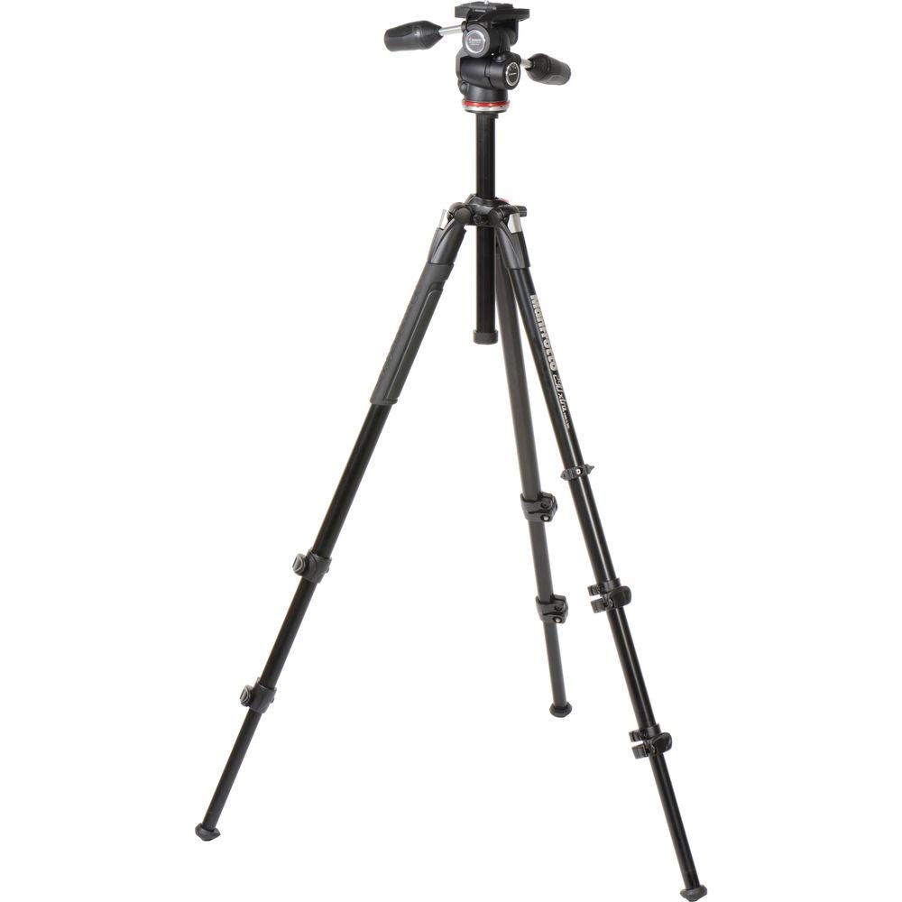 Manfrotto MK290XTA3-3WUS 290 Xtra Aluminum Tripod with 804 3-Way Pan Tilt Head
