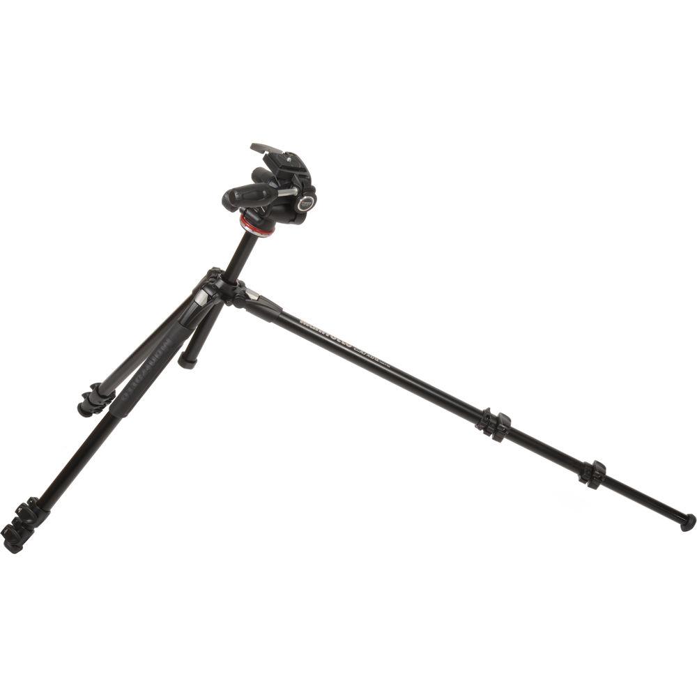 Manfrotto MK290XTA3-3WUS 290 Xtra Aluminum Tripod with 804 3-Way Pan Tilt Head