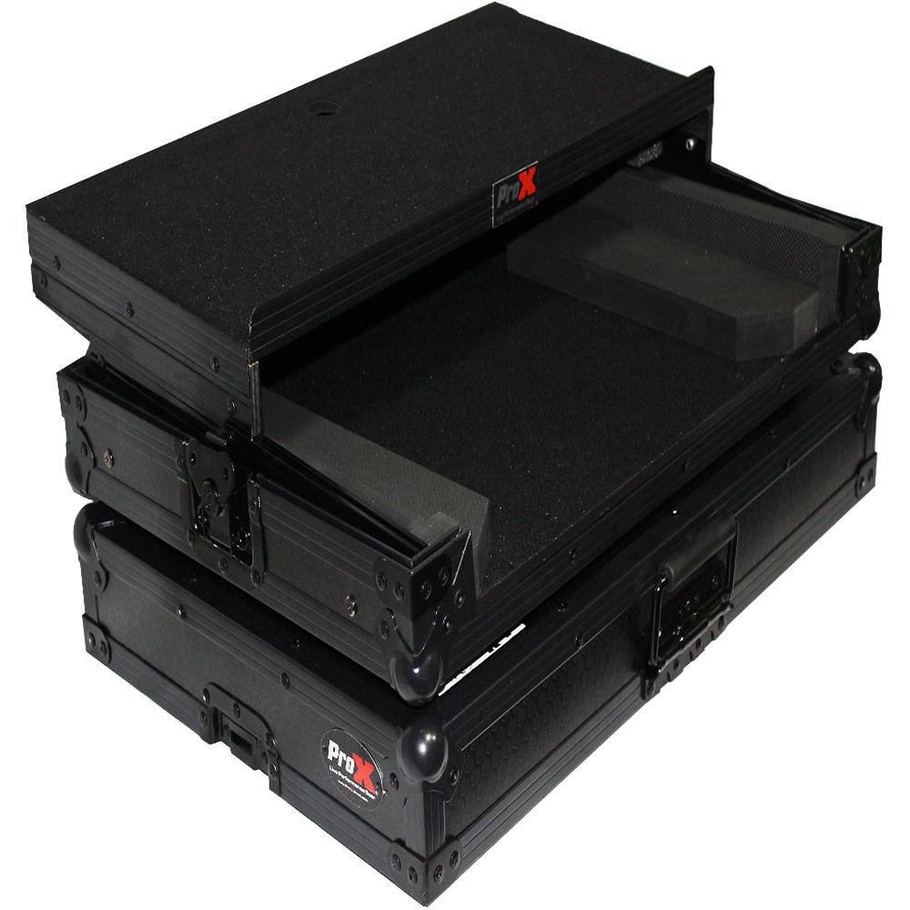 ProX Flight Case for Numark NV NVII Controller with Laptop Shelf