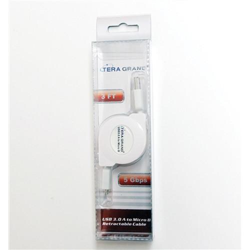 Tera Grand Super-Speed USB 3.0 A to Micro B Retractable Cable