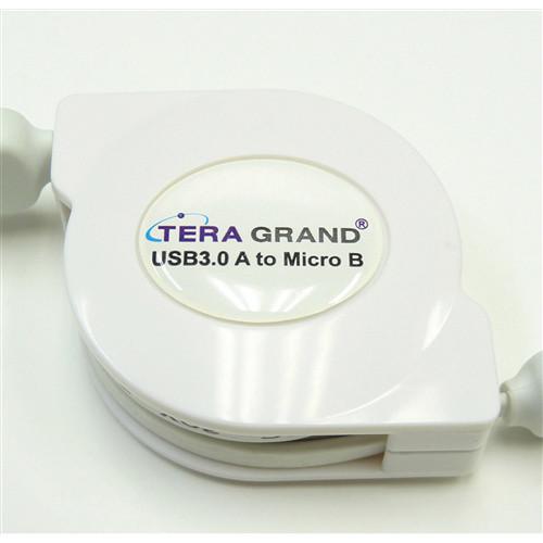 Tera Grand Super-Speed USB 3.0 A to Micro B Retractable Cable
