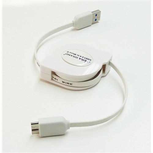 Tera Grand Super-Speed USB 3.0 A to Micro B Retractable Cable