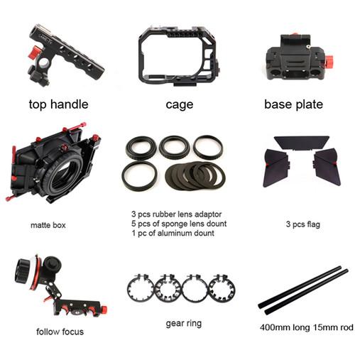 CAME-TV Rig with Matte Box and Follow Focus for Sony a7S