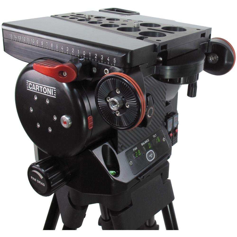 Cartoni M901 Magnum Pan Tilt System with Mid-Level Spreader