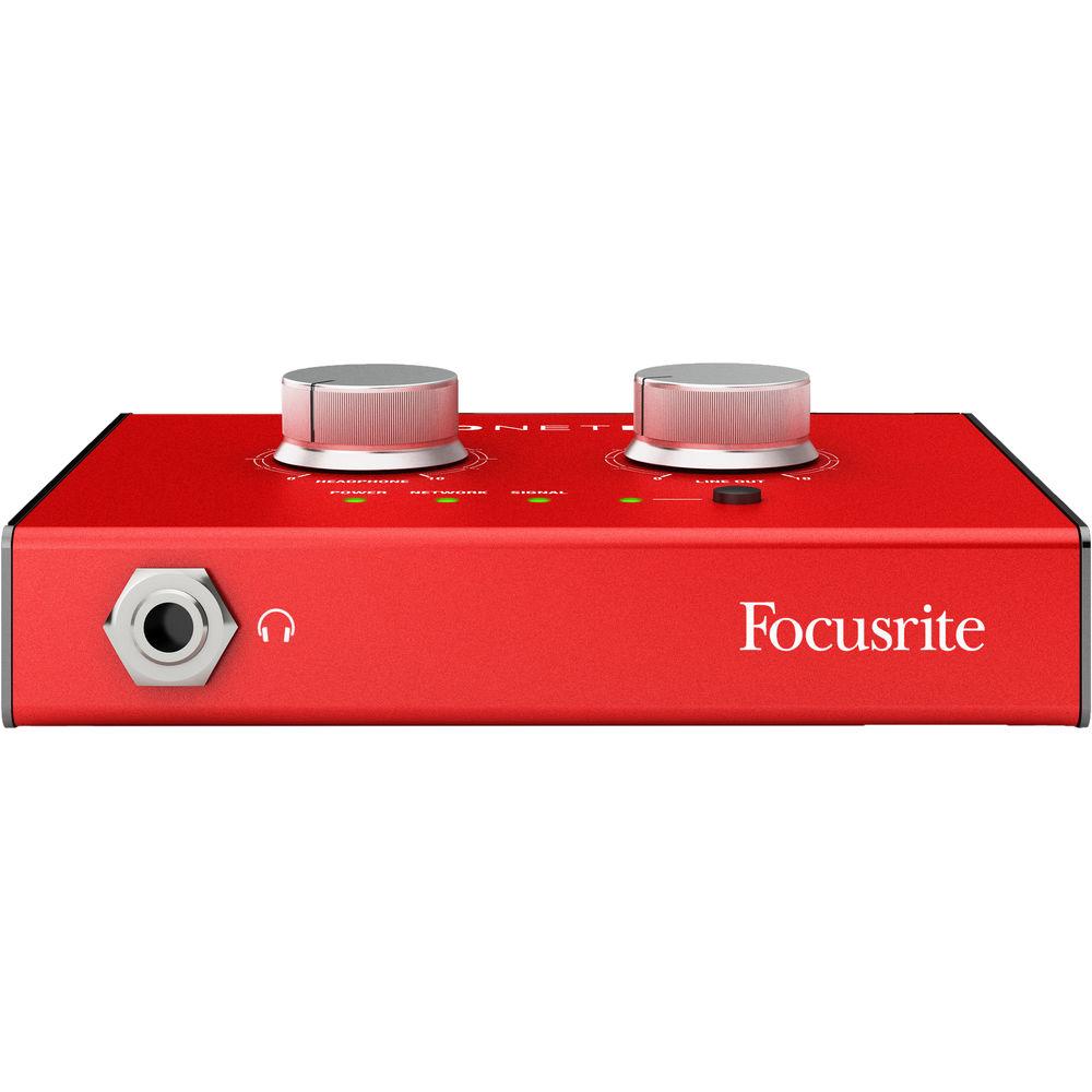 Focusrite RedNet AM2 Stereo Dante Headphone Amplifier and Line-Out Interface