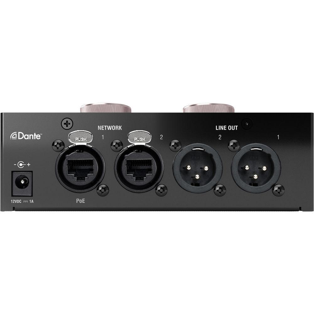 Focusrite RedNet AM2 Stereo Dante Headphone Amplifier and Line-Out Interface