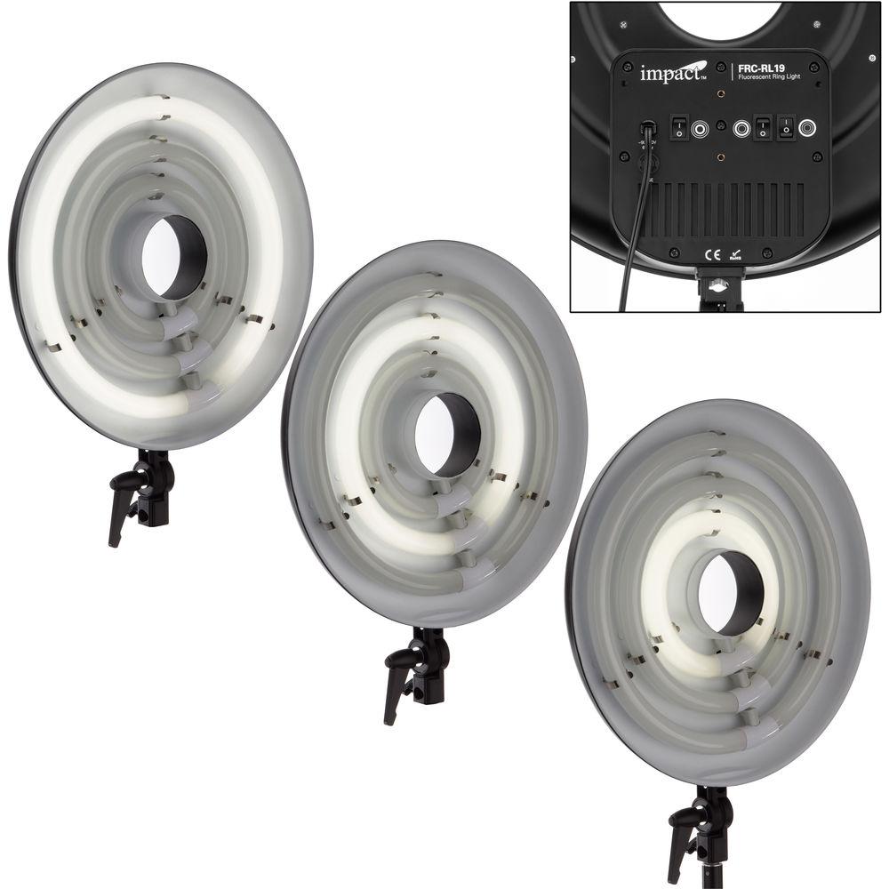 Impact FRC-RL19 3-Lamp Fluorescent Ring Light
