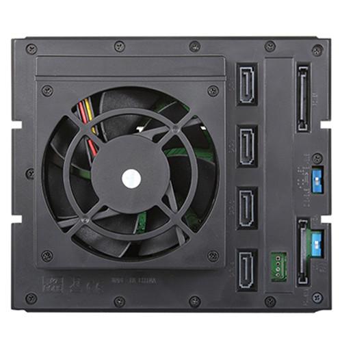 iStarUSA BPN-DE340SS-WB 3x5.25" to 4x3.5" SAS SATA 6.0 Gb s Trayless Hot-Swap Cage with Wood Look Bezel