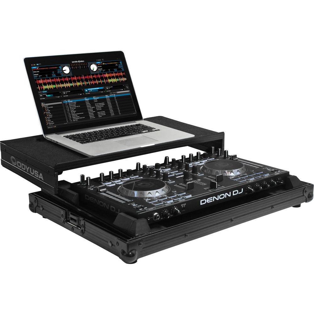 Odyssey Innovative Designs Black Label Low Profile Glide Style Case for Denon DN-MC4000 Controller