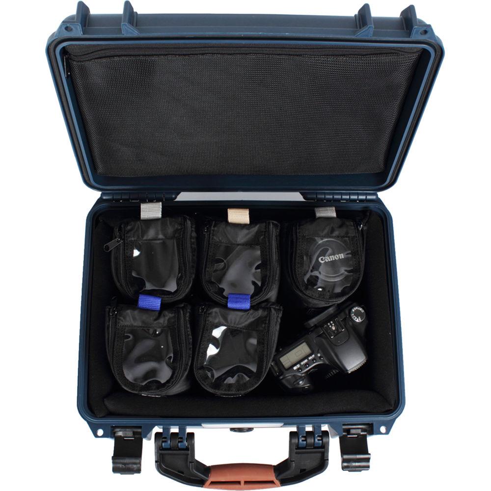 Porta Brace Hard Case with Six 4" Lens Cups for DSLRs or Small Equipment and Accessories