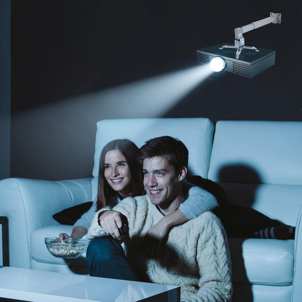 Pyle Pro Universal Projector Wall Mount with Telescoping Length & Angle Tilt Adjustment