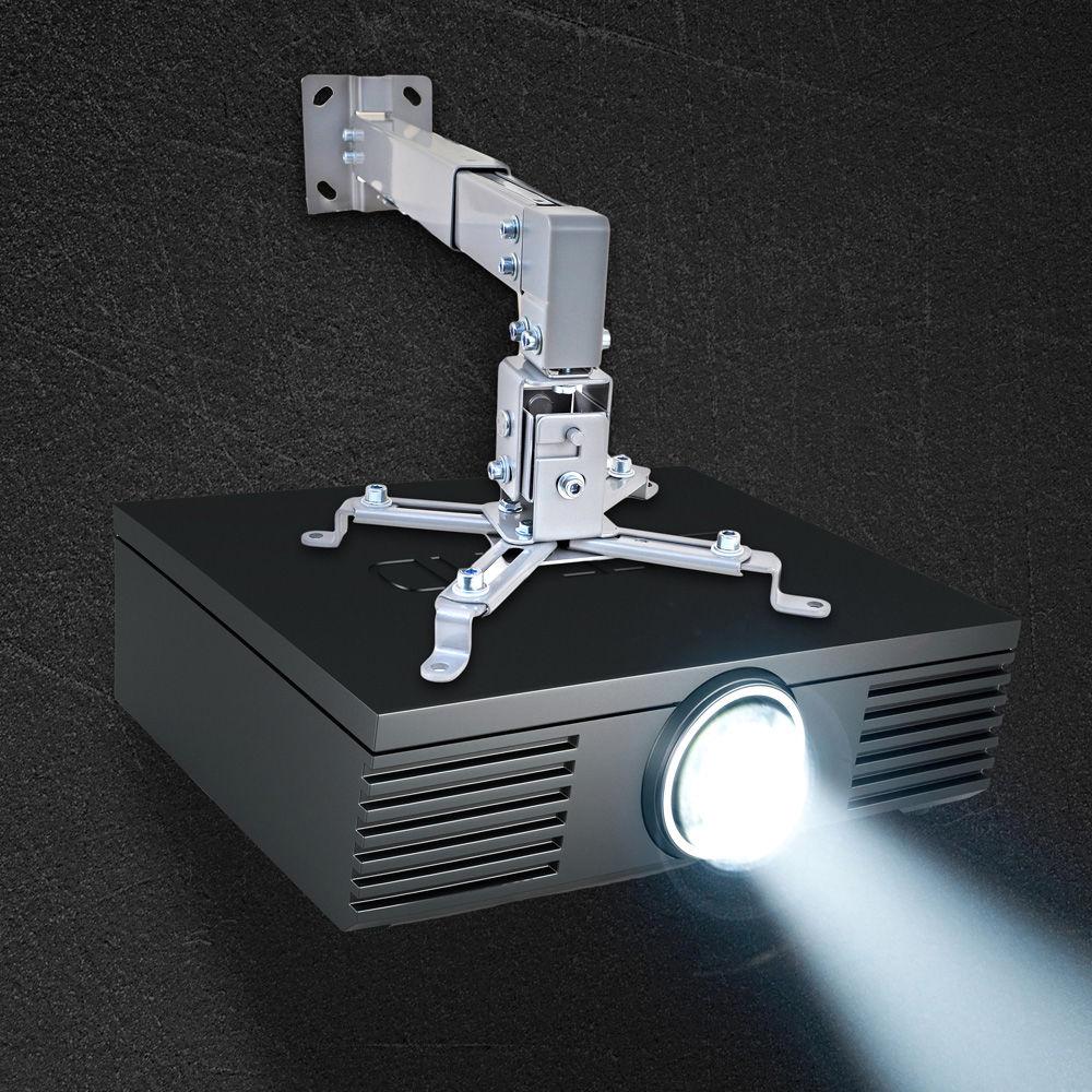 Pyle Pro Universal Projector Wall Mount with Telescoping Length & Angle Tilt Adjustment