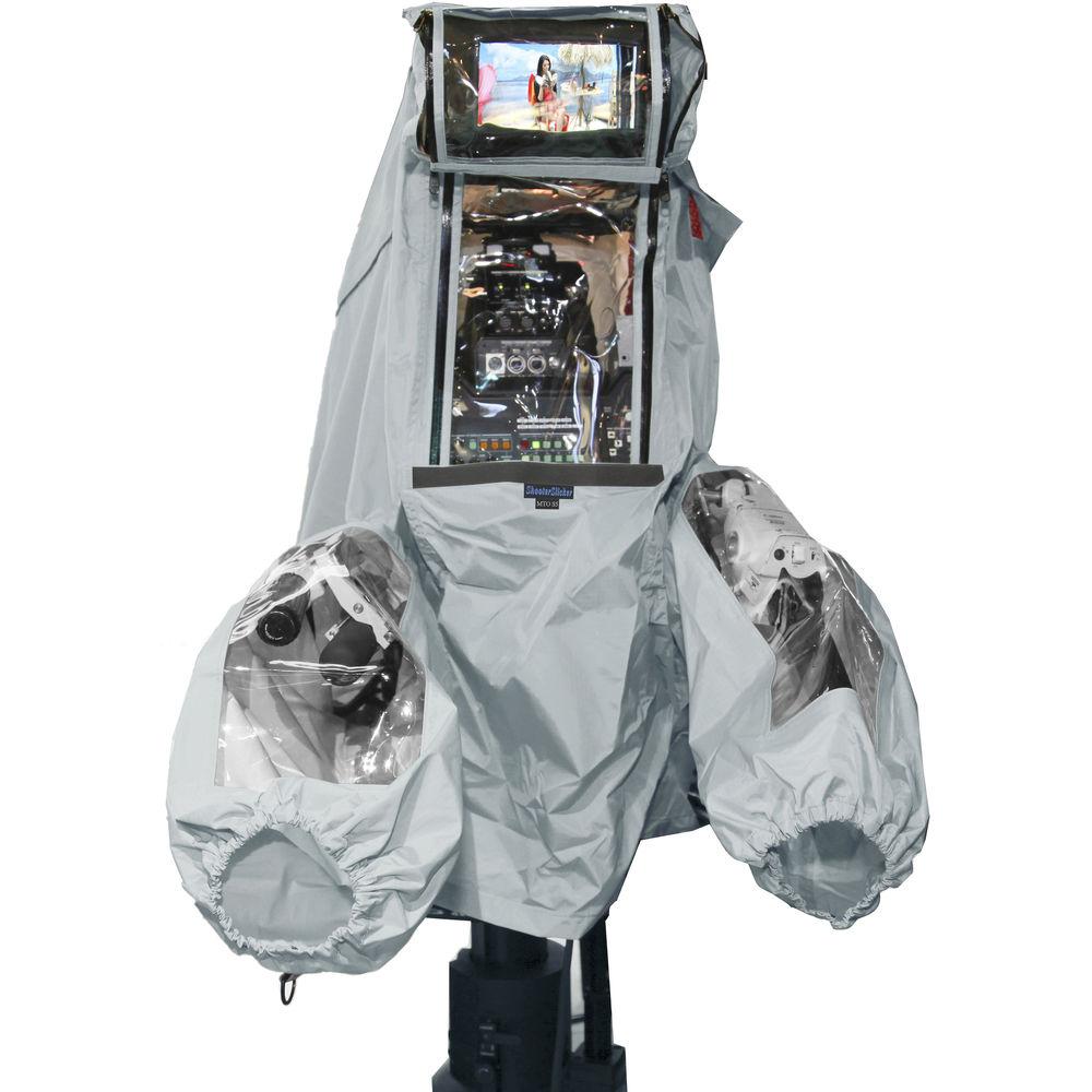 ShooterSlicker MTO-S5-G Raincover for Studio Camera with Box Lens and 7 - 9" Monitor