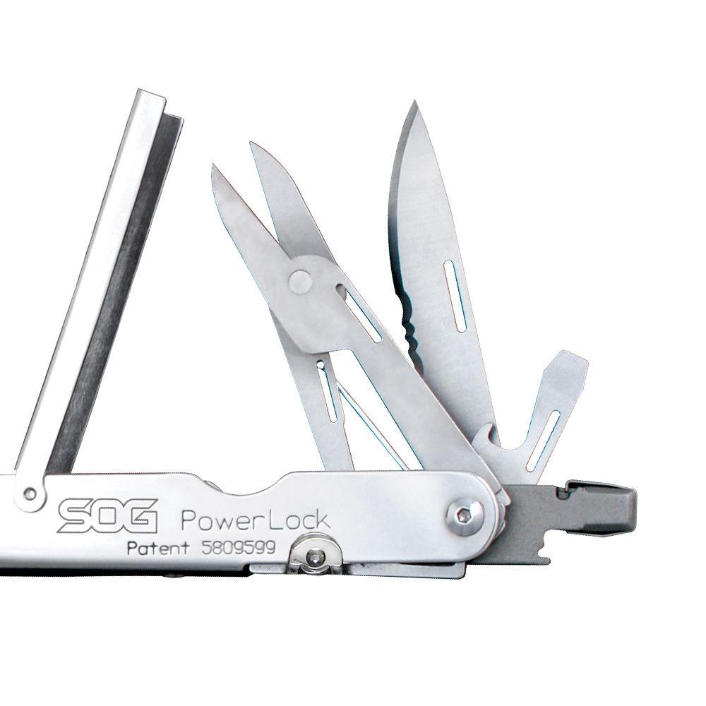SOG PowerLock Multi-Tool with Scissors and Nylon Sheath