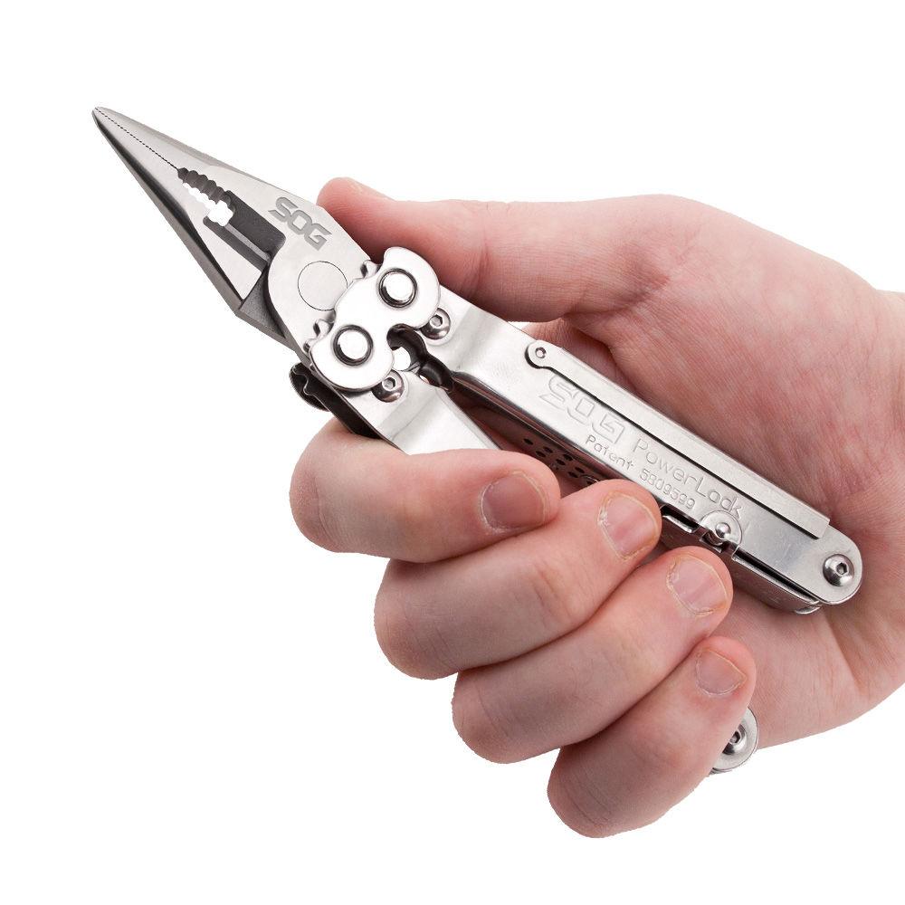 SOG PowerLock Multi-Tool with Scissors and Nylon Sheath