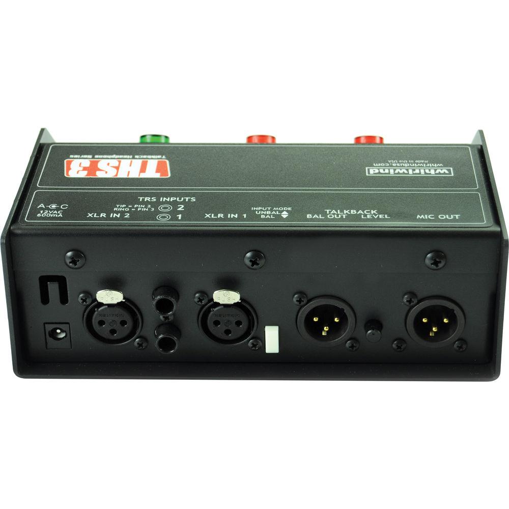 Whirlwind THS 3 Talkback Headphone Box and Sports Announcer Console with Left Right Headphone Volume Controls