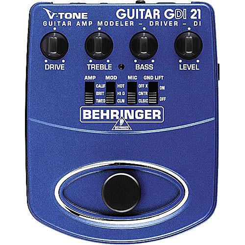 Behringer GDI21 - V-Tone Guitar Amp Modeler and Active Direct Box