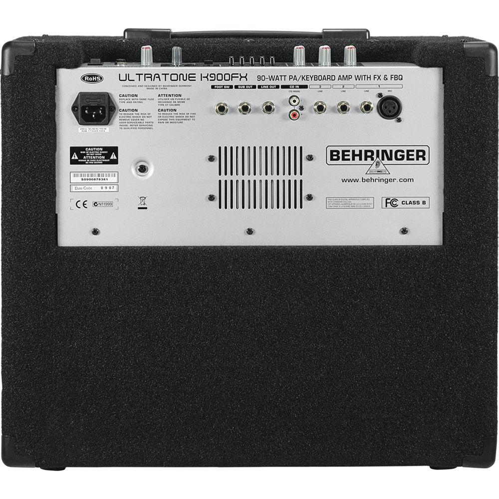 Behringer K900FX - Ultratone 3-Channel 2-Way 90-Watt Keyboard PA Amplifier