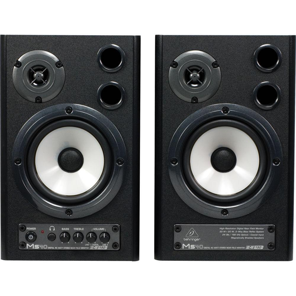Behringer MS40 - 2-Way 40-Watt 24-bit 192kHz Hybrid Nearfield Monitors - Pair