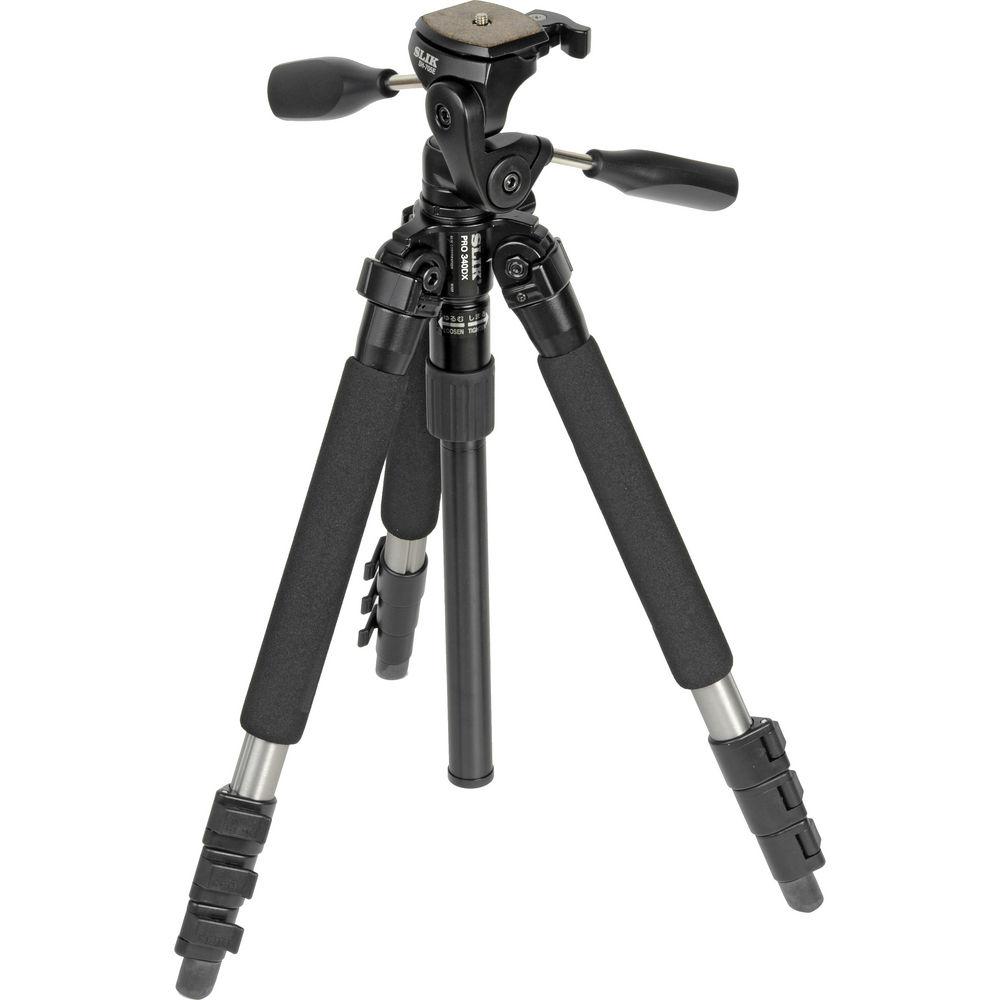 Slik Pro 340 DX Tripod with SH-705E 3-Way, Pan-and-Tilt Head