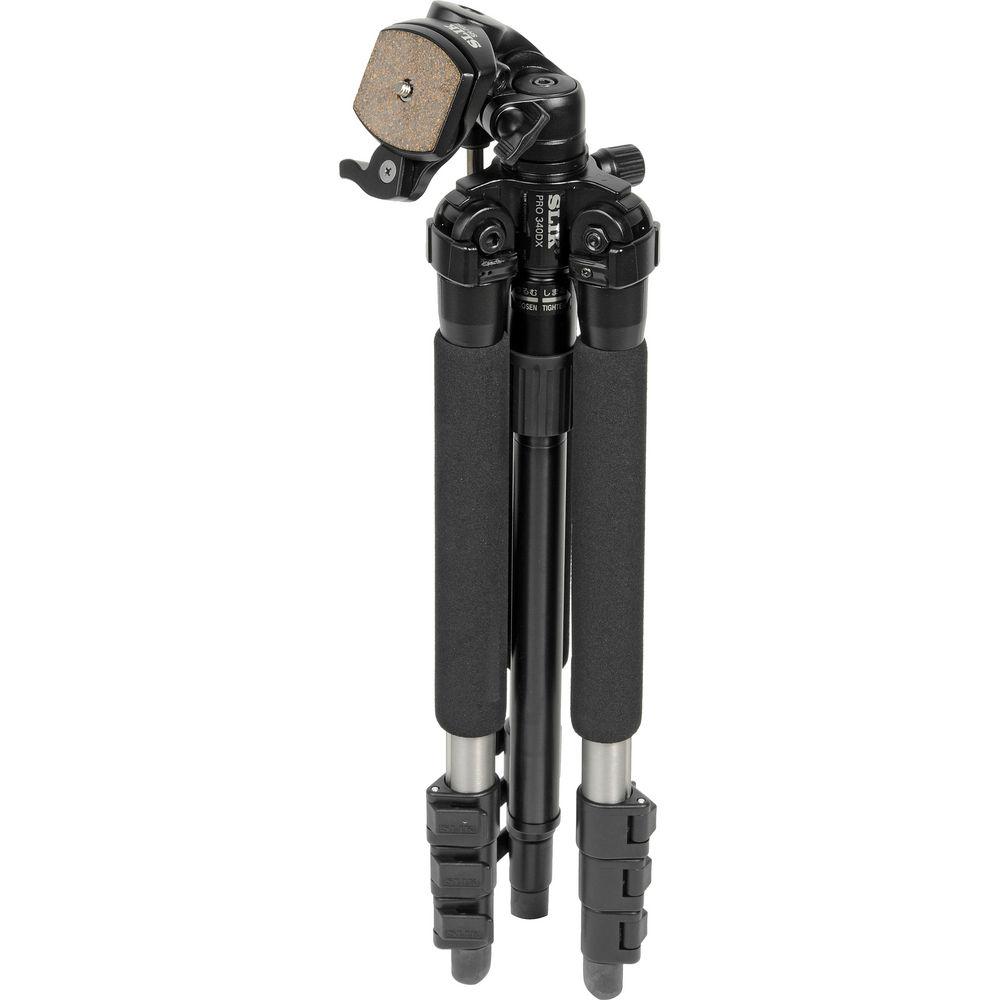 Slik Pro 340 DX Tripod with SH-705E 3-Way, Pan-and-Tilt Head
