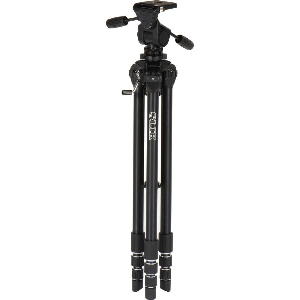 Slik Professional 4 Tripod with SH-909 3-Way, Pan-and-Tilt Head