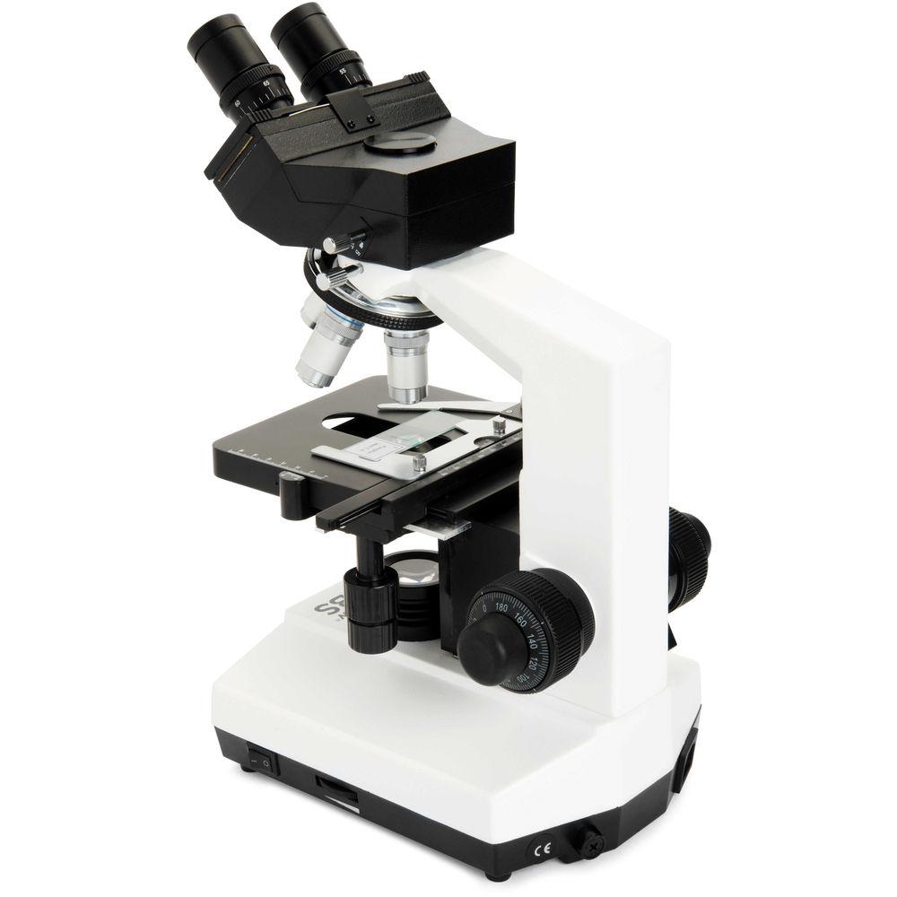 CELESTRON LABS CB2000C Compound Binocular Microscope with 5.5 x 5.5" Mechanical Stage