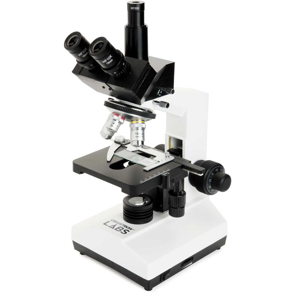 CELESTRON LABS CB2000C Compound Binocular Microscope with 5.5 x 5.5" Mechanical Stage