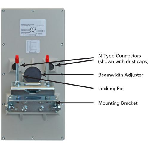 COMNET Dual Polarization Variable Beamwidth Sector Antenna for NetWave Wireless Ethernet Devices