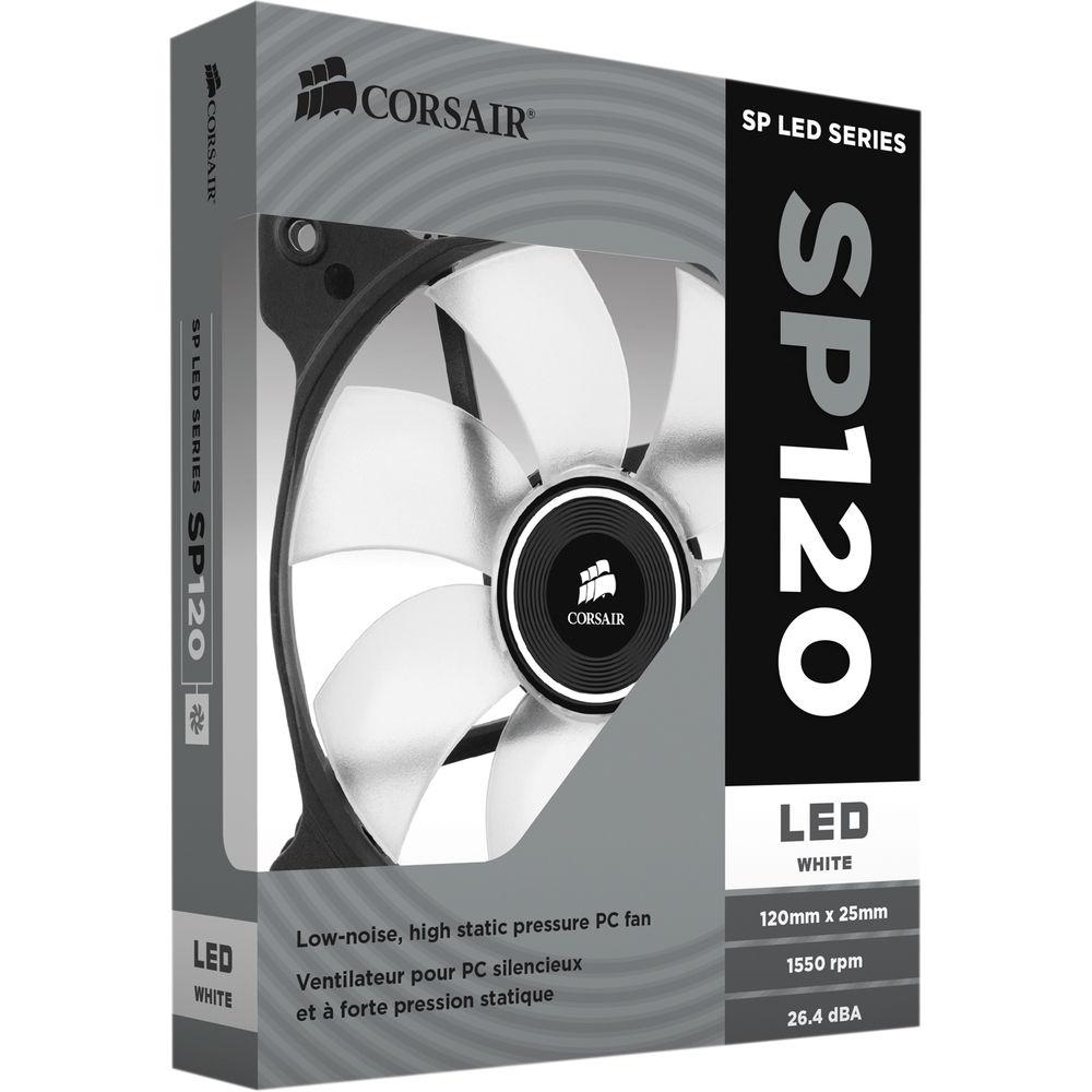 Corsair Air Series SP120 LED White High Static Pressure 120mm Fan