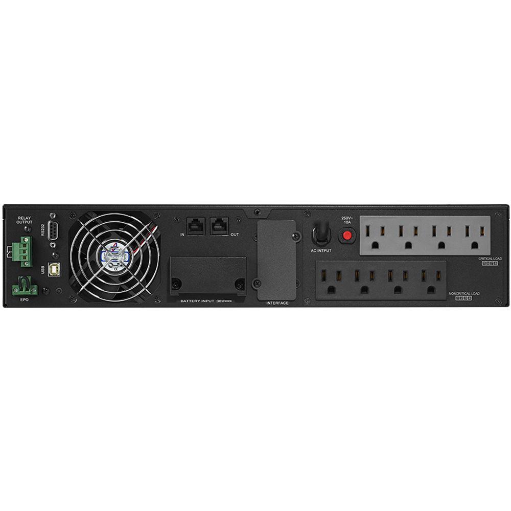 CyberPower Smart App Online Series 2U Rack Tower Simulated Sine Wave Double-Conversion UPS