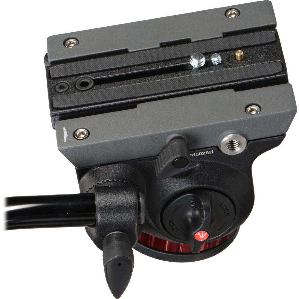 Manfrotto 502AH Video Head & MT055XPRO3 Aluminum Tripod Kit