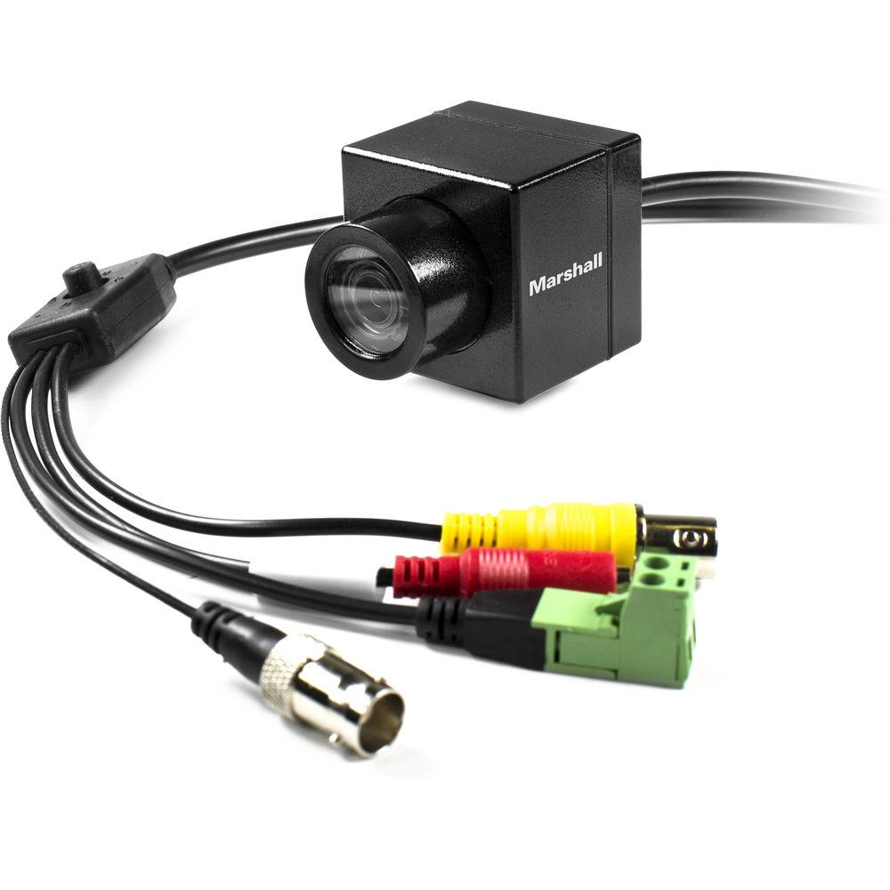 Marshall Electronics CV502-WPMB Full HD Weatherproof Mini Broadcast Camera with 3.7mm Lens