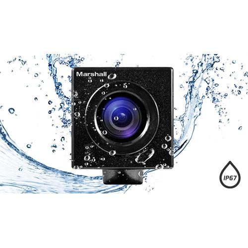 Marshall Electronics CV502-WPMB Full HD Weatherproof Mini Broadcast Camera with 3.7mm Lens