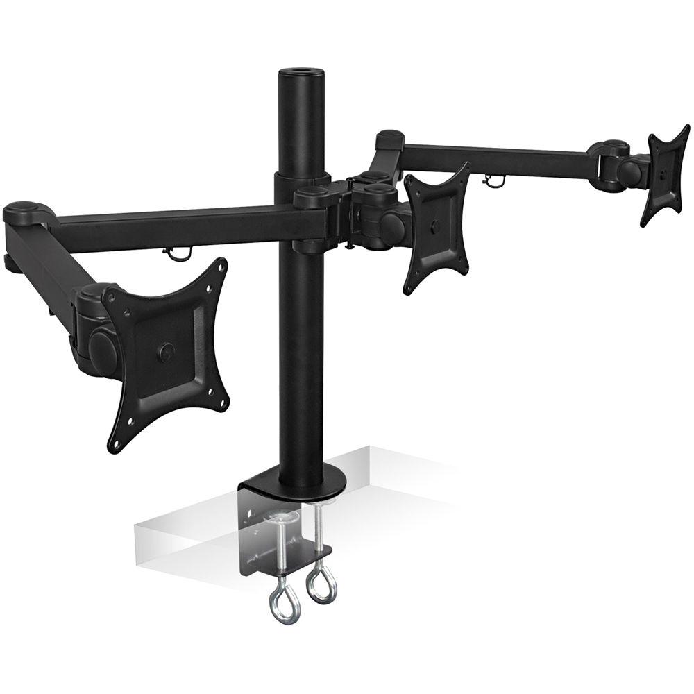 Mount-It! Triple-Arm Articulating Computer Monitor Desk Mount